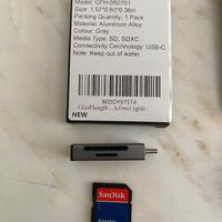 Adattatore USB-C + Scheda di memoria 4GB Sandisk