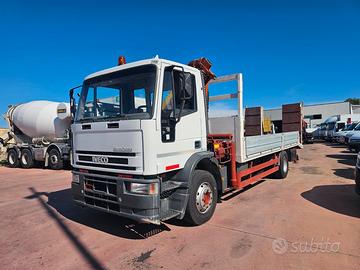 IVECO EUROCARGO 150E27 CARRELLONE E GRU CON TARGA 
