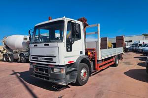 IVECO EUROCARGO 150E27 CARRELLONE E GRU CON TARGA 