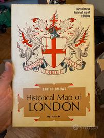Mappa Storica Londra “Bartholomew’s Historical Map