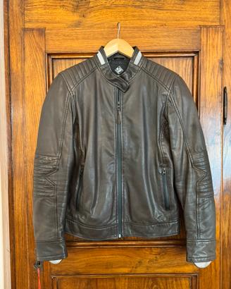 Giubbotto moto donna in pelle
