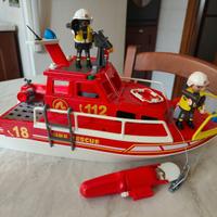 Motoscafo vigili del fuoco Playmobil