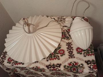 lampadario a saliscendi in ceramica