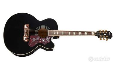 EPIPHONE J-200 EC Super Jumbo Black