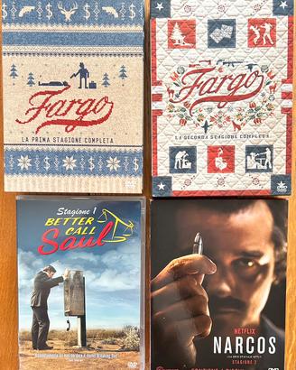DVD Serie TV Fargo-Narcos-Better call Saul