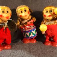 scimmiette meccaniche  suonatici vintage