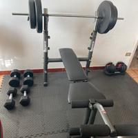 Panca piana + 55 kg