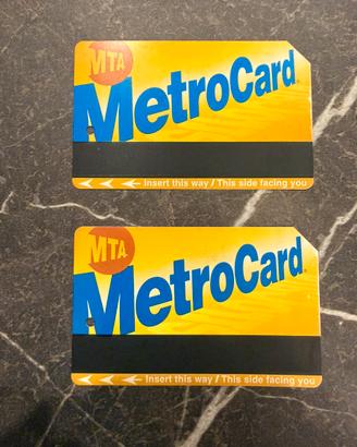 Metro card new york COVID ERA 2021