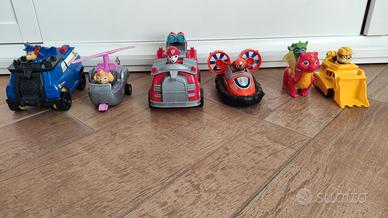 Personaggi Paw Patrol e mezzi