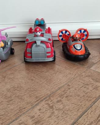 Personaggi Paw Patrol e mezzi
