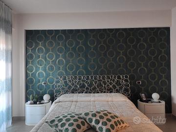 Letto in ferro battuto Cantori modello Mondrian 