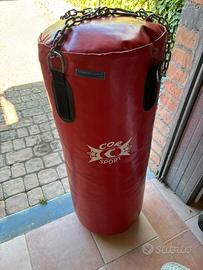 sacco da boxe + guantoni leone sacara