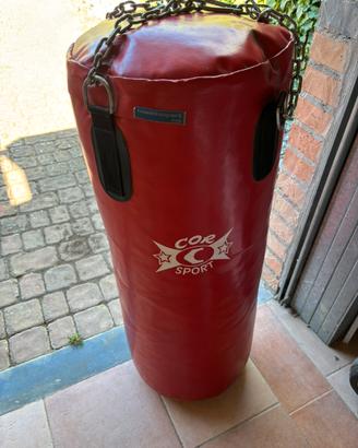 sacco da boxe + guantoni leone sacara