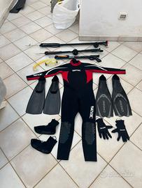attrezzatura pesca sub