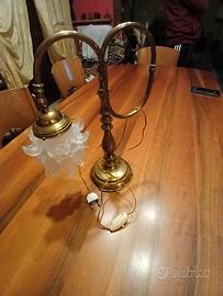 lampada vintage ottone molto pesante
