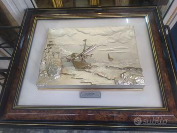 QUADRO ALTORILIEVO ARGENTO 800