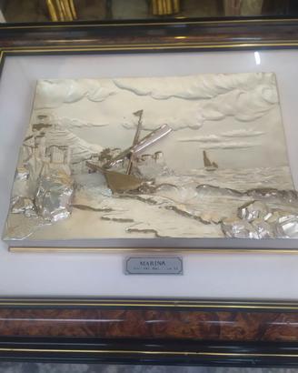 QUADRO ALTORILIEVO ARGENTO 800