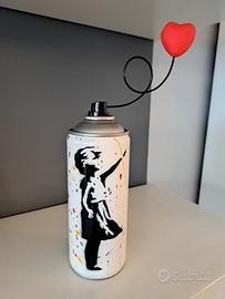 Soprammobile Pop Art Bianco con Schizzi Colorati