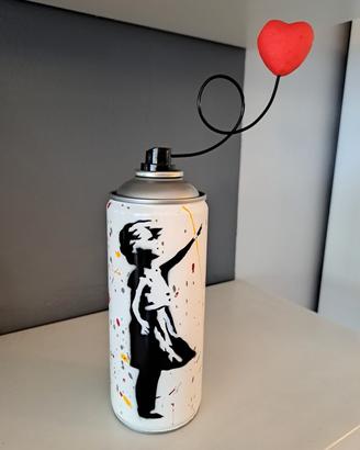 Soprammobile Pop Art Bianco con Schizzi Colorati