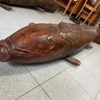 Statua in legno scolpita a mano ( circa 2 m)