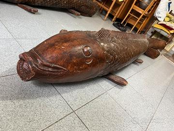 Statua in legno scolpita a mano ( circa 2 m)