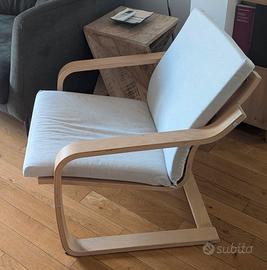 Poltrona POANG schienale basso - beige - IKEA