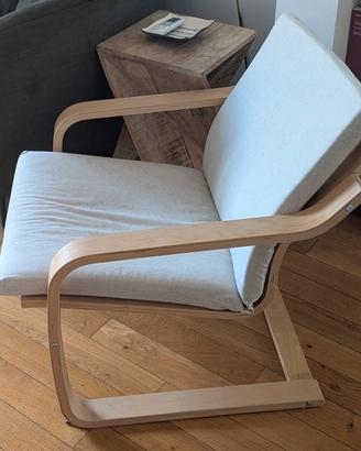 Poltrona POANG schienale basso - beige - IKEA