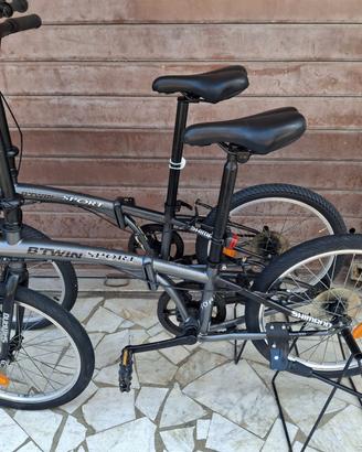 coppia di bici btwin pieghevole hopton