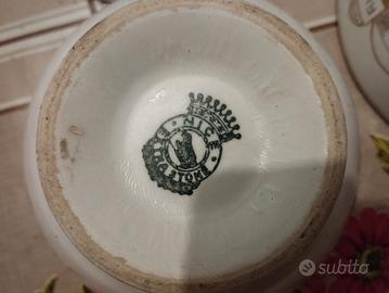 4 tazzine in ceramica decorate 