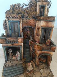 Presepe napoletano con pastori 