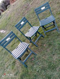 sedie in PVC per giardino 