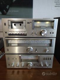 Trittico Sony: Ampli-Tuner-Cassette