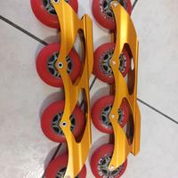 Telaio pattini Fila + ruote Hyper 80mm