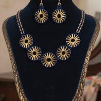 Set gioielli vintage collana etnica orecchini