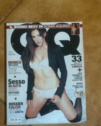 GQ ITALIA APRILE 2004 SONIA AQUINO MONICA BELLUCCI