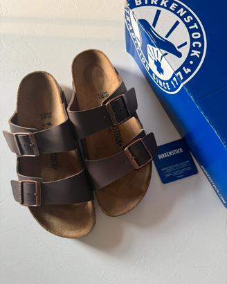 Birkenstock Arizona dark brown 39 new