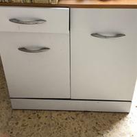 Mobile vintage metallo formica porta bombola gas