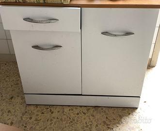 Mobile vintage metallo formica porta bombola gas