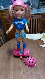 Bambola Nancy con hoverboard e accessori