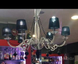 lampadario vetro m.