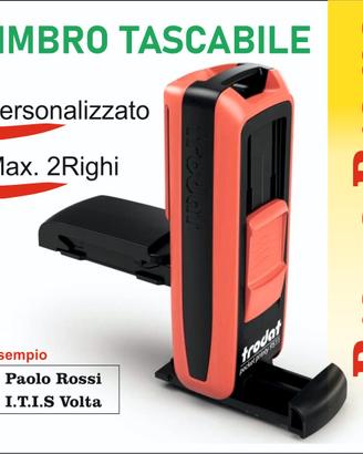 timbro tascabile personalizzato