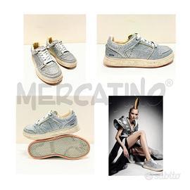 SNEAKERS PREMIATA QUEEN GLIETTER ARGENTO NUMERO 38