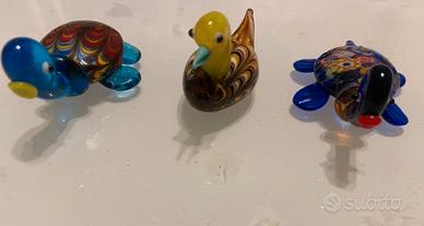 Sculture  animali in vetro di Murano