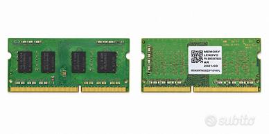 Samsung RAM PC portatile 4GB e 2 GB