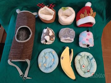 Cucce varie per criceti e piccoli roditori NUOVE