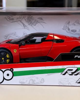 Bburago Ferrari F80 1:18 Race & Play Rossa
