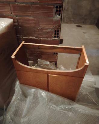 mobile per il bagno in legno