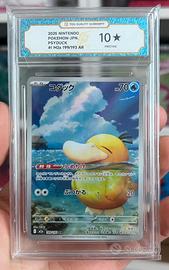 Psyduck ascesa eroica AR Jap 10 Pristine Gradata