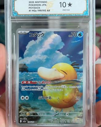 Psyduck ascesa eroica AR Jap 10 Pristine Gradata