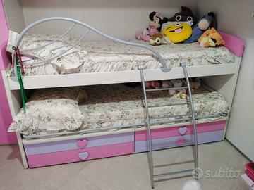 letto doppio cameretta bambina